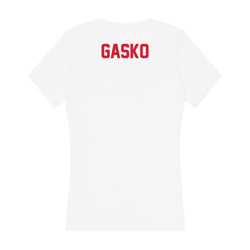 Arkansas State - NCAA Men's Cross Country : Aviel Gasko - Women's V-Neck T-Shirt-1