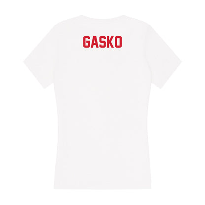Arkansas State - NCAA Men's Cross Country : Aviel Gasko - Women's V-Neck T-Shirt-1