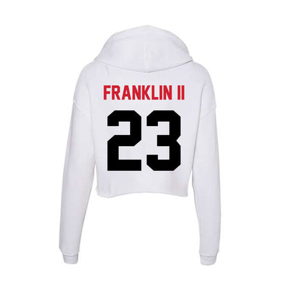 Arkansas State - NCAA Football : Cedric Franklin II - Women's Crop Fleece Hoodie-1