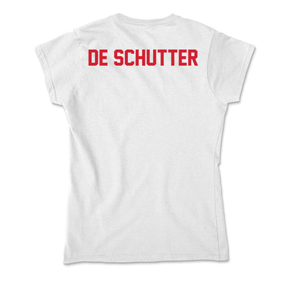 Arkansas State - NCAA Men's Golf : Anthony De Schutter - Soft Style Women’s T-Shirt-1