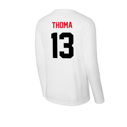 Arkansas State - NCAA Women's Bowling : Maggie Thoma - Performance Long Sleeve T-Shirt-1