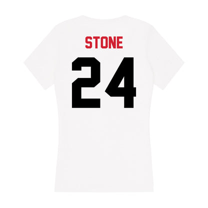 Arkansas State - NCAA Football : Josh Stone - Women's V-Neck T-Shirt-1