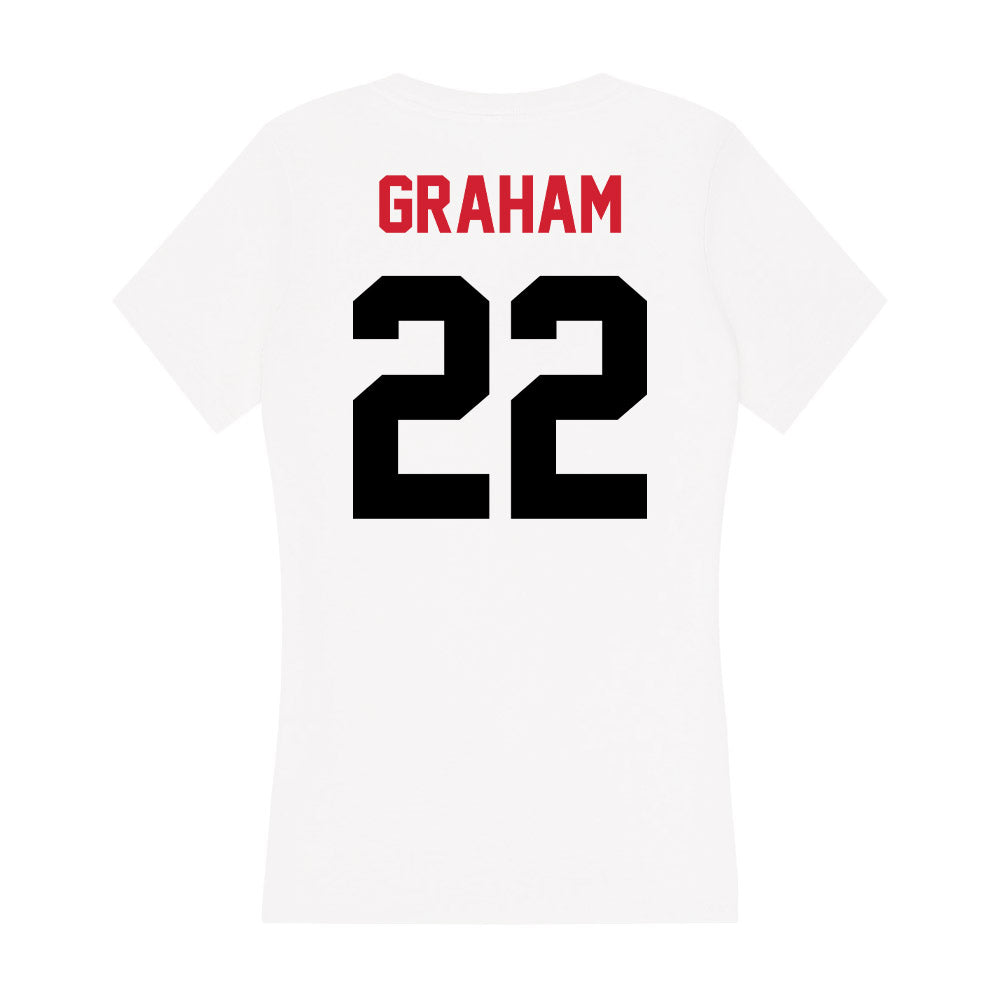 Arkansas State - NCAA Football : Samuel Graham - Women's V-Neck T-Shirt-1