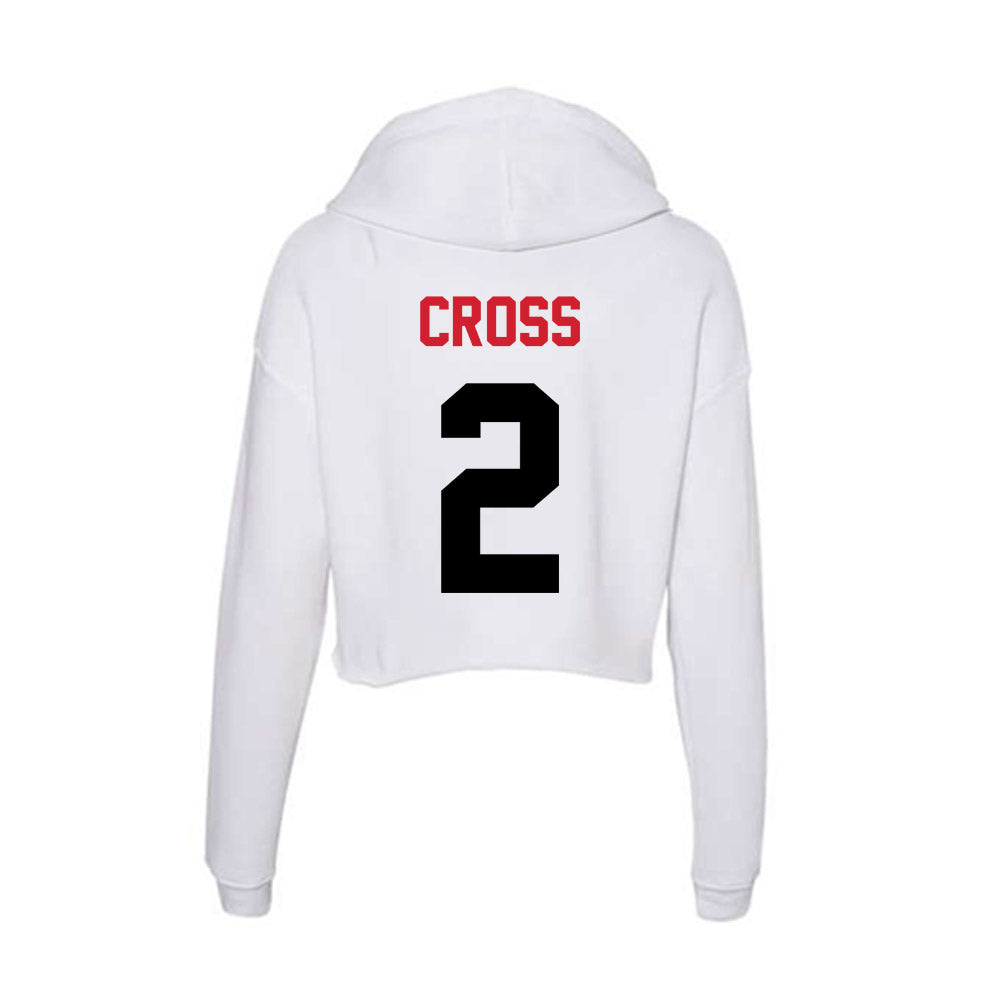 Arkansas State - NCAA Football : Ja'Quez Cross - Women's Crop Fleece Hoodie-1