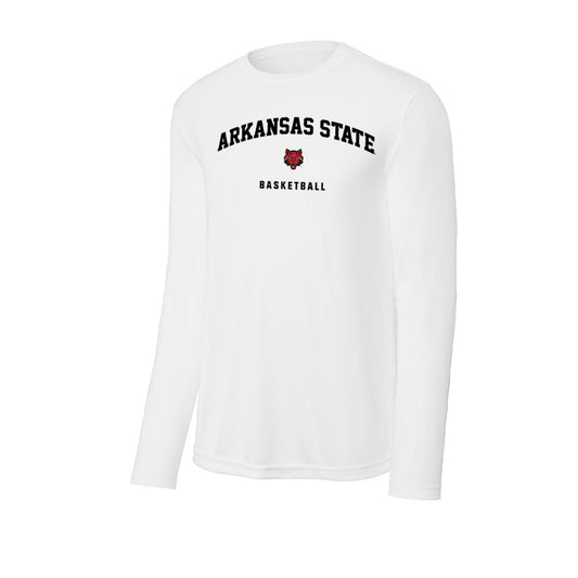 Arkansas State - NCAA Men's Basketball : Julian Lual - Performance Long Sleeve T-Shirt-0