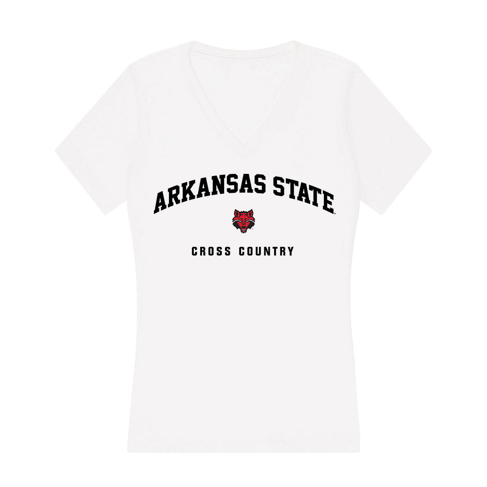 Arkansas State - NCAA Women's Cross Country : Paige-Elicia Caruth - Women's V-Neck T-Shirt-0