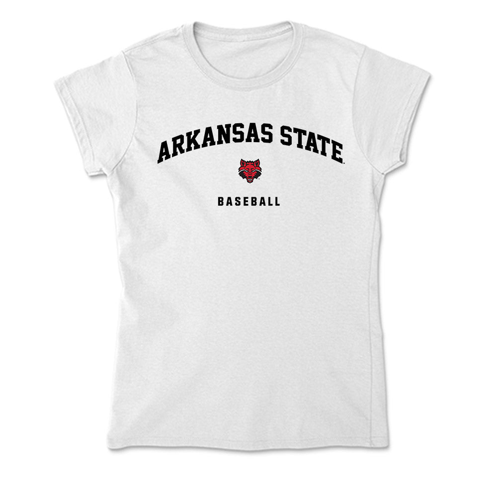 Arkansas State - NCAA Baseball : Zac Butler - Soft Style Women’s T-Shirt-0