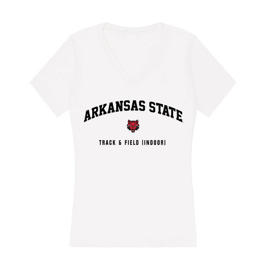 Arkansas State - NCAA Women's Track & Field : Jaybe Shufelberger - Women's V-Neck T-Shirt-0