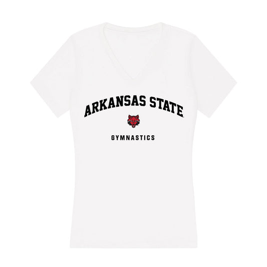 Arkansas State - NCAA Women's Gymnastics : Alex Theodorou - Women's V-Neck T-Shirt-0