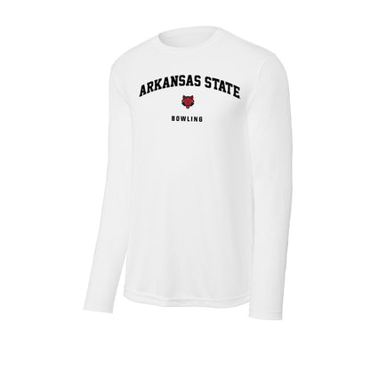 Arkansas State - NCAA Women's Bowling : Maggie Thoma - Performance Long Sleeve T-Shirt-0