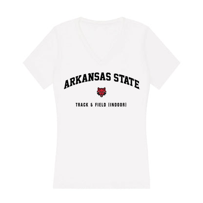 Arkansas State - NCAA Women's Track & Field : Liya Guy - Women's V-Neck T-Shirt-0