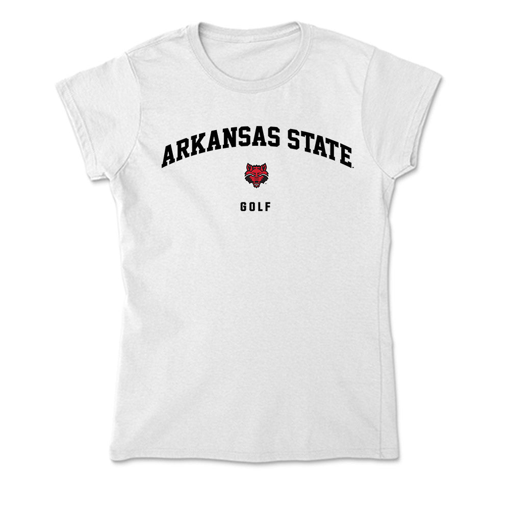 Arkansas State - NCAA Men's Golf : Cole Kirby - Soft Style Women’s T-Shirt-0