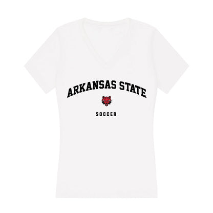 Arkansas State - NCAA Women's Soccer : Tindra Cederholm - Women's V-Neck T-Shirt-0