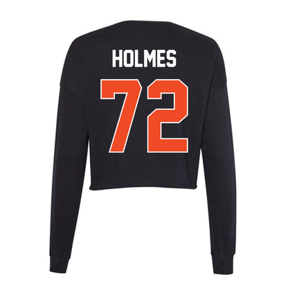 Boise State - NCAA Football : Zach Holmes - Women's Cropped Crew Fleece-1