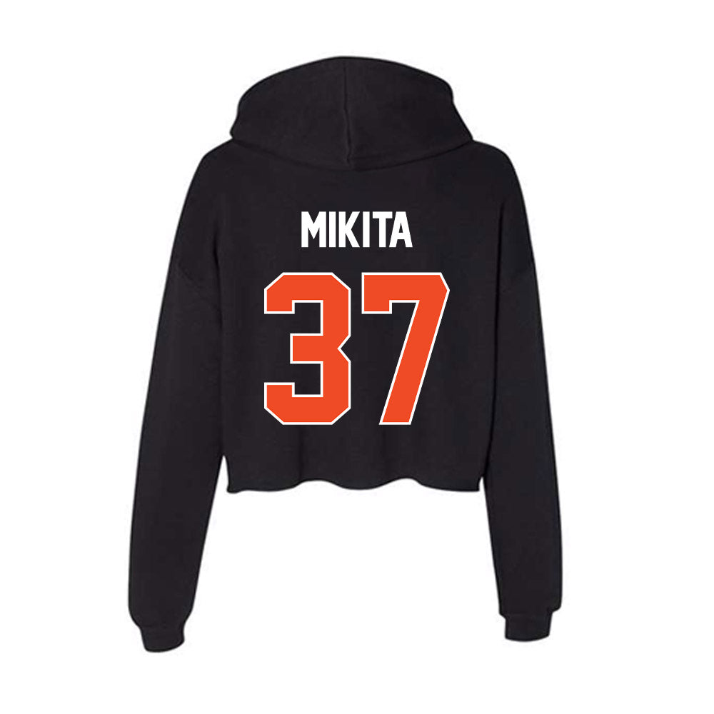 Boise State - NCAA Football : Ethan Mikita - Women's Crop Fleece Hoodie-1