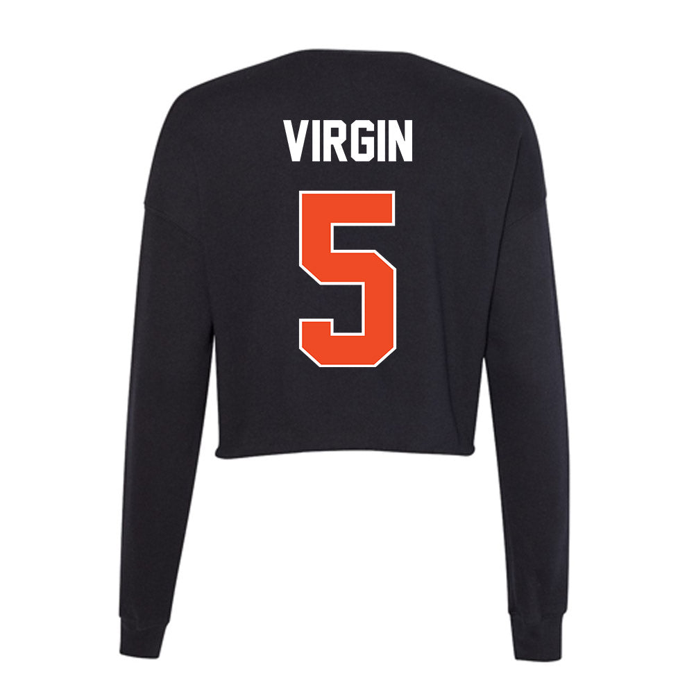 Boise State - NCAA Football : Jayden Virgin - Women's Cropped Crew Fleece-1