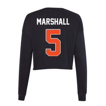 Boise State - NCAA Football : Chris Marshall - Women's Cropped Crew Fleece-1