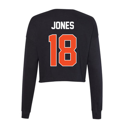 Boise State - NCAA Football : Cooper Jones - Women's Cropped Crew Fleece-1