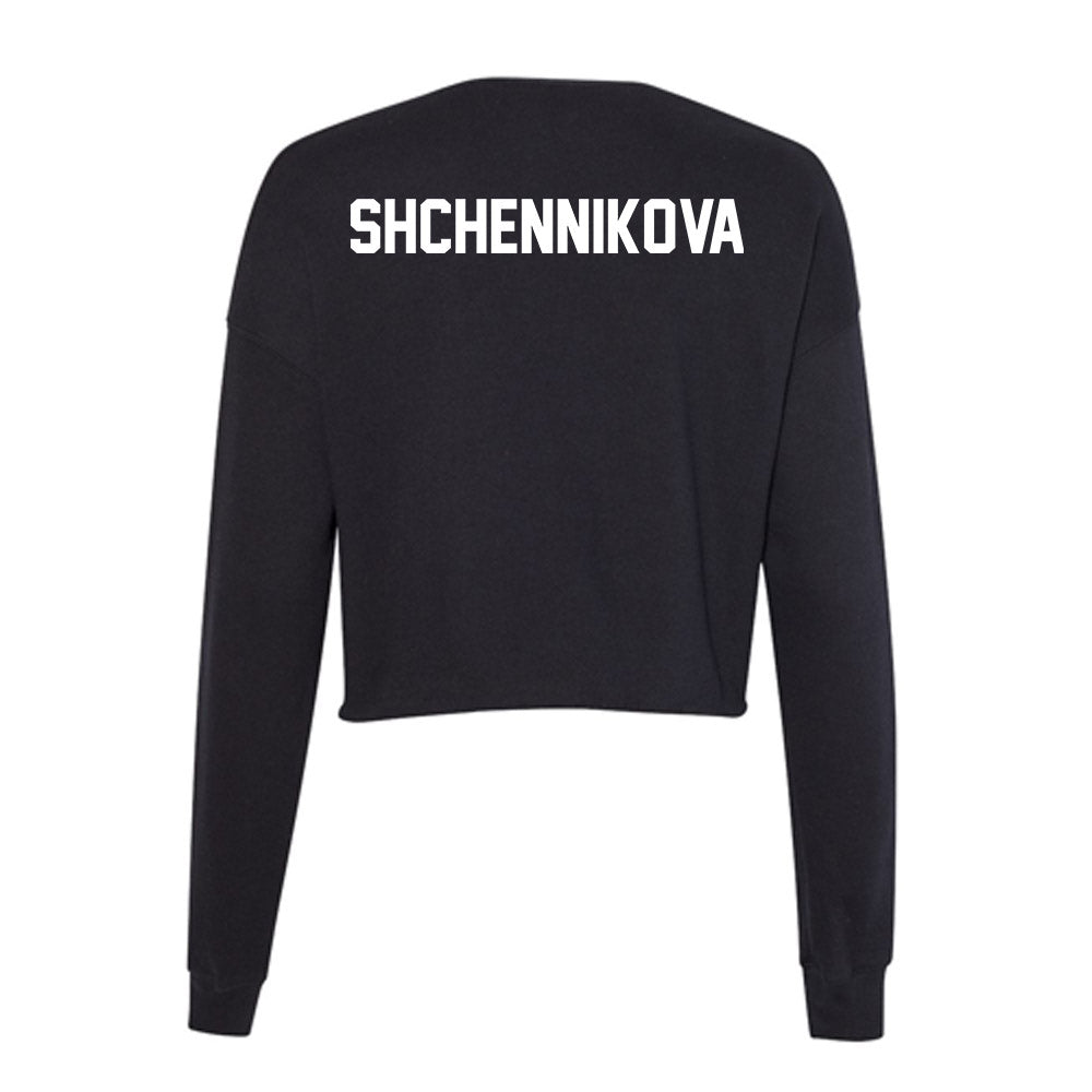 Boise State - NCAA Women's Gymnastics : Kristina Shchennikova - Women's Cropped Crew Fleece-1