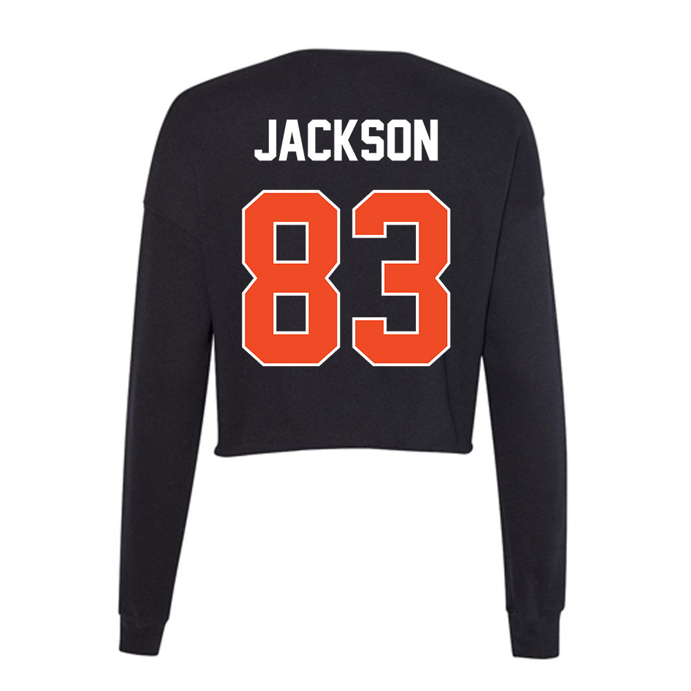 Boise State - NCAA Football : Tyrone Jackson - Women's Cropped Crew Fleece-1