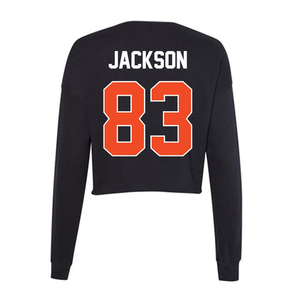 Boise State - NCAA Football : Tyrone Jackson - Women's Cropped Crew Fleece-1