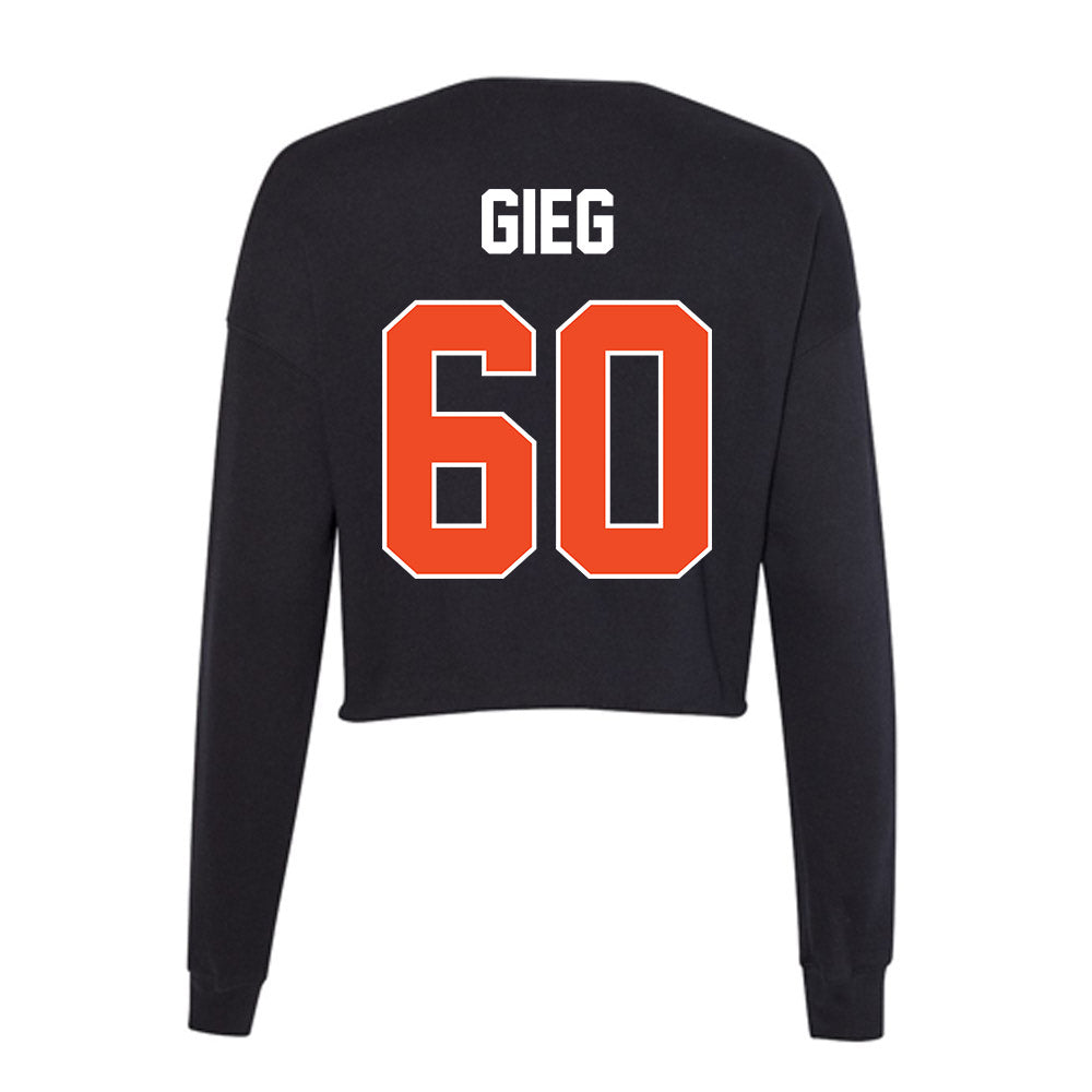 Boise State - NCAA Football : Spencer Gieg - Women's Cropped Crew Fleece-1