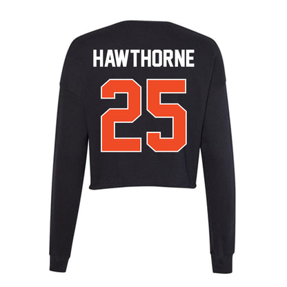 Boise State - NCAA Football : Nick Hawthorne - Women's Cropped Crew Fleece-1