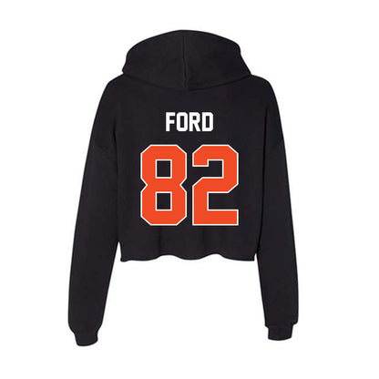 Boise State - NCAA Football : Ben Ford - Women's Crop Fleece Hoodie-1