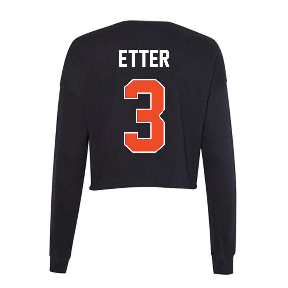 Boise State - NCAA Women's Volleyball : Lilli Etter - Women's Cropped Crew Fleece-1