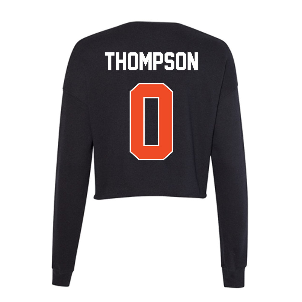 Boise State - NCAA Women's Basketball : Tatum Thompson - Women's Cropped Crew Fleece-1