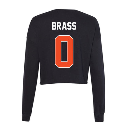 Boise State - NCAA Women's Soccer : Jazmyn Brass - Women's Cropped Crew Fleece-1
