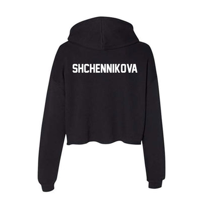 Boise State - NCAA Women's Gymnastics : Kristina Shchennikova - Women's Crop Fleece Hoodie-1