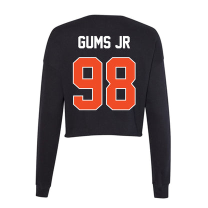 Boise State - NCAA Football : Herbert Gums Jr - Women's Cropped Crew Fleece-1