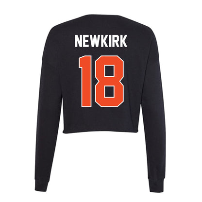 Boise State - NCAA Women's Soccer : Teryn Newkirk - Women's Cropped Crew Fleece-1