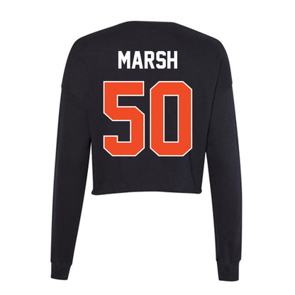 Boise State - NCAA Football : Joseph Marsh - Women's Cropped Crew Fleece-1