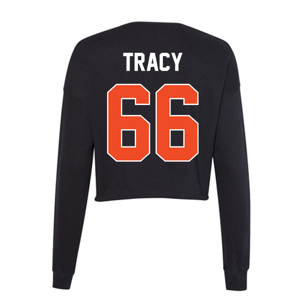 Boise State - NCAA Football : Jacob Tracy - Women's Cropped Crew Fleece-1