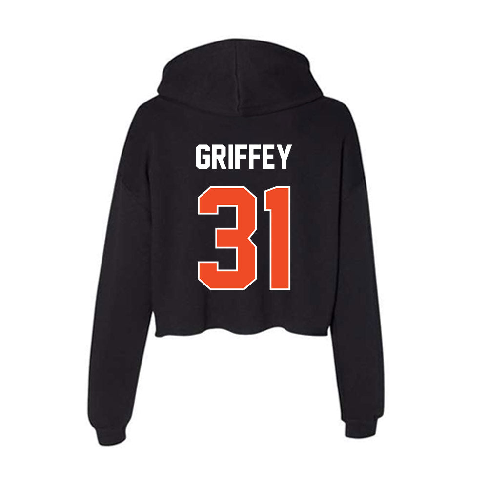 Boise State - NCAA Football : Tevin Griffey - Women's Crop Fleece Hoodie-1