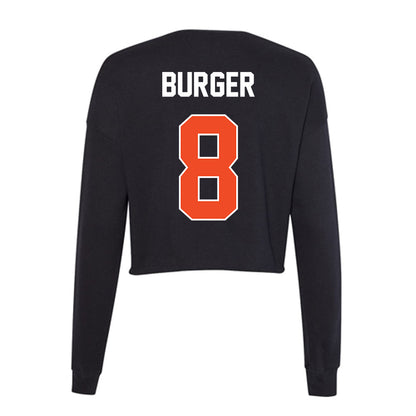 Boise State - NCAA Men's Tennis : Teague Burger - Women's Cropped Crew Fleece-1