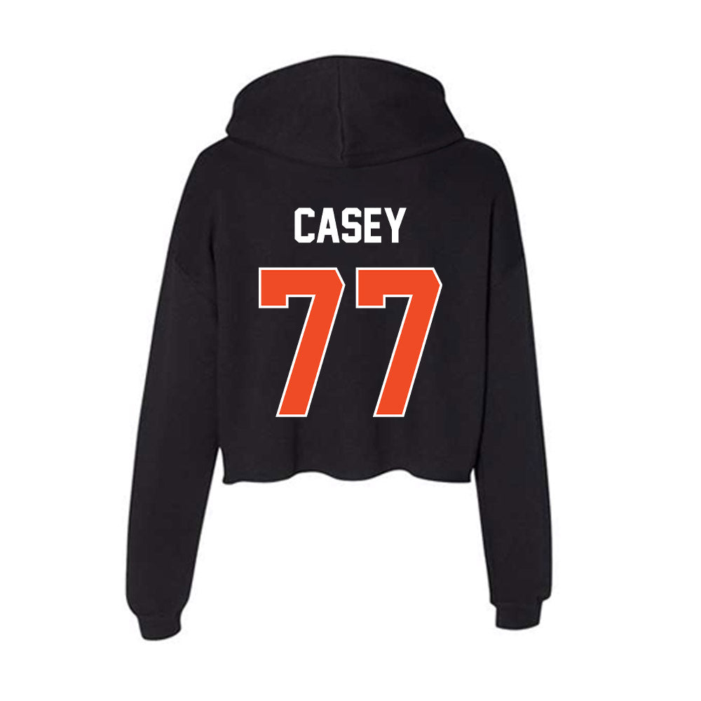 Boise State - NCAA Football : Kage Casey - Women's Crop Fleece Hoodie-1