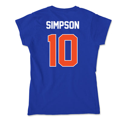 Boise State - NCAA Football : Andrew Simpson - Soft Style Women’s T-Shirt-1