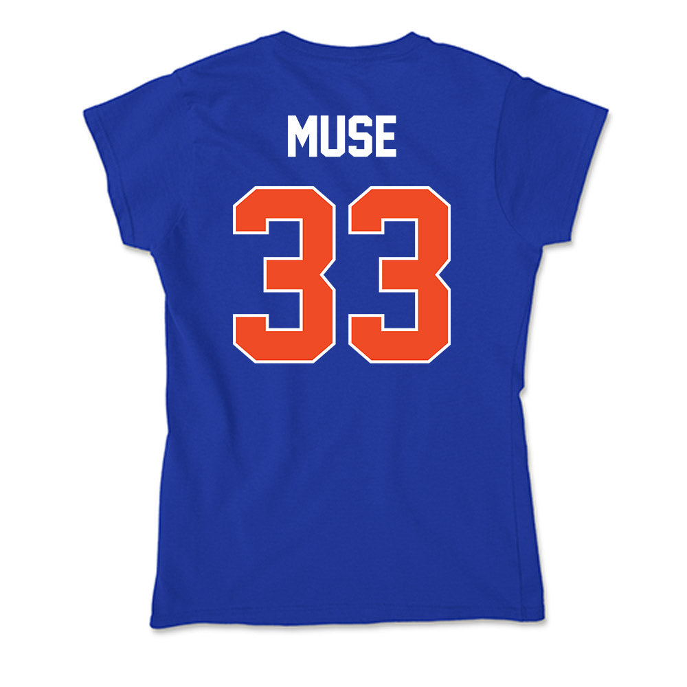 Boise State - NCAA Women's Basketball : Abby Muse - Soft Style Women’s T-Shirt-1