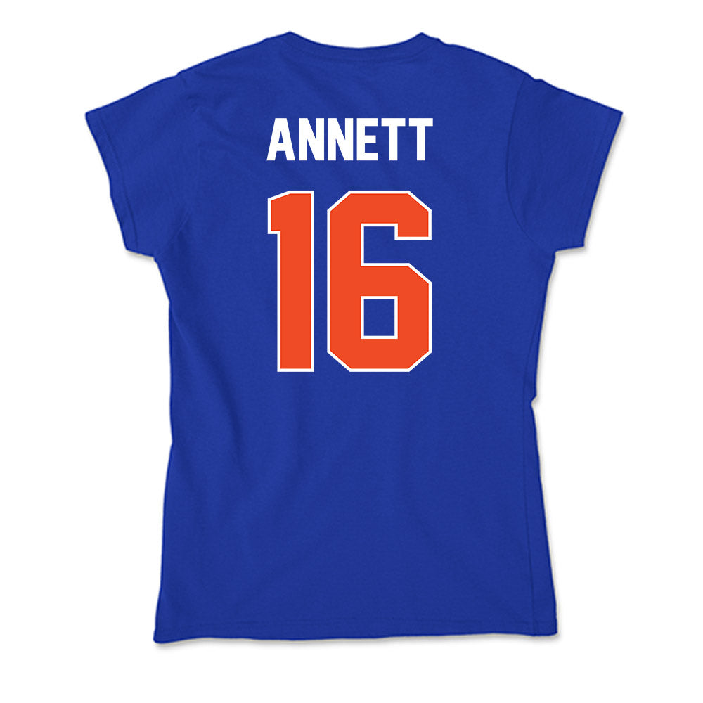 Boise State - NCAA Football : Kaleb Annett - Soft Style Women’s T-Shirt-1