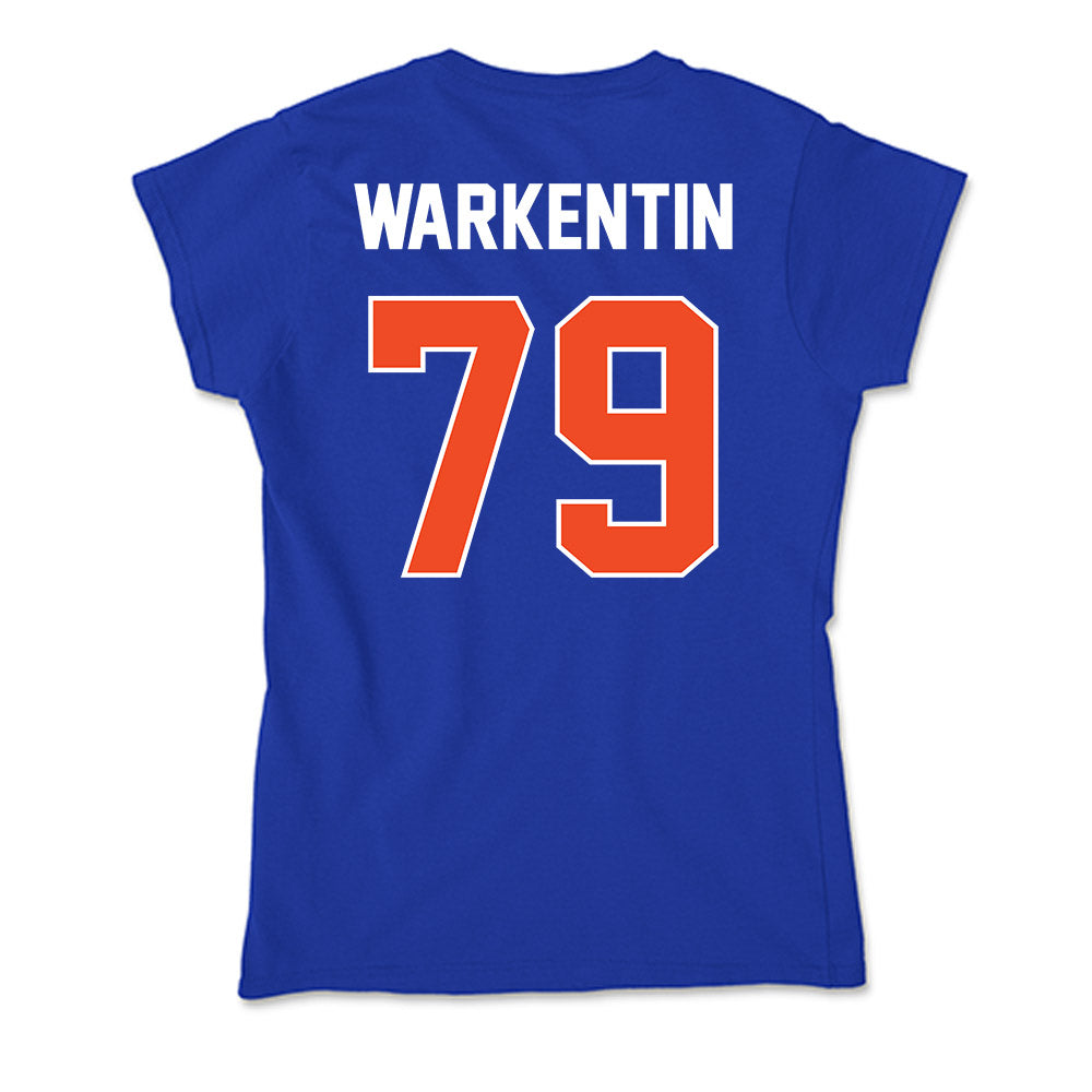 Boise State - NCAA Football : Connor Warkentin - Soft Style Women’s T-Shirt-1