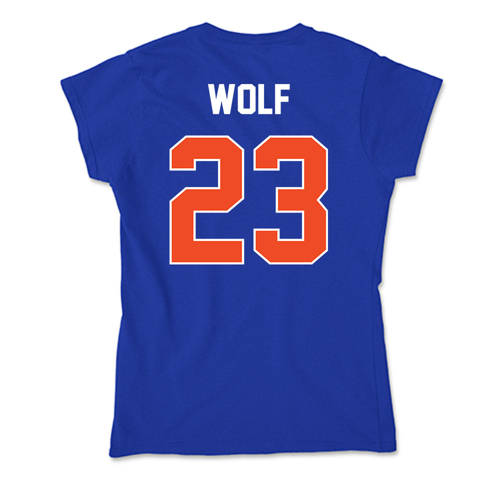 Boise State - NCAA Beach Volleyball : Abbie Wolf - Soft Style Women’s T-Shirt-1