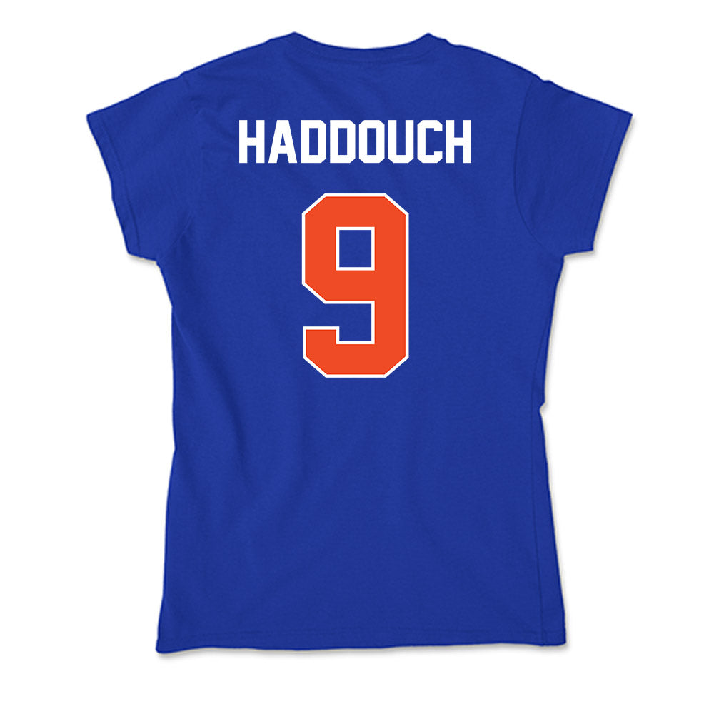 Boise State - NCAA Men's Tennis : Idriss Haddouch - Soft Style Women’s T-Shirt-1