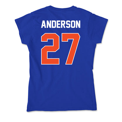 Boise State - NCAA Women's Soccer : Oakley Anderson - Soft Style Women’s T-Shirt-1