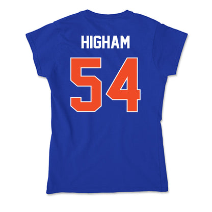 Boise State - NCAA Football : Hunter Higham - Soft Style Women’s T-Shirt-1