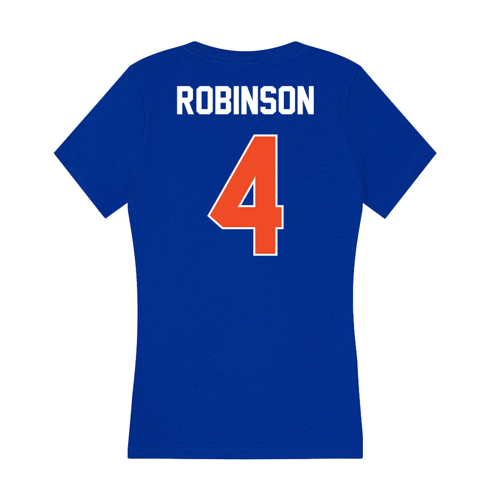 Boise State - NCAA Football : Rodney Robinson - Women's V-Neck T-Shirt-1