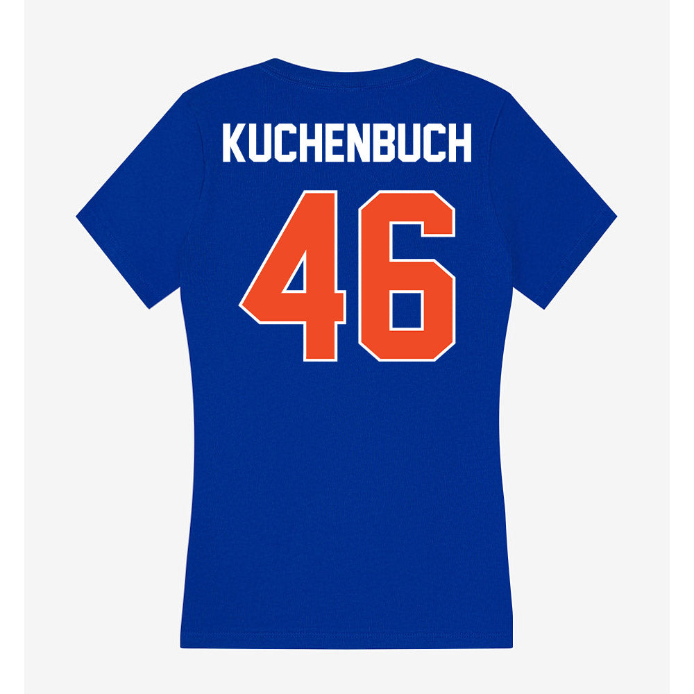 Boise State - NCAA Football : Carter Kuchenbuch - Women's V-Neck T-Shirt-1