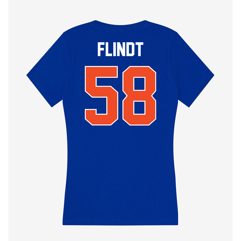 Boise State - NCAA Softball : Mya Flindt - Women's V-Neck T-Shirt-1